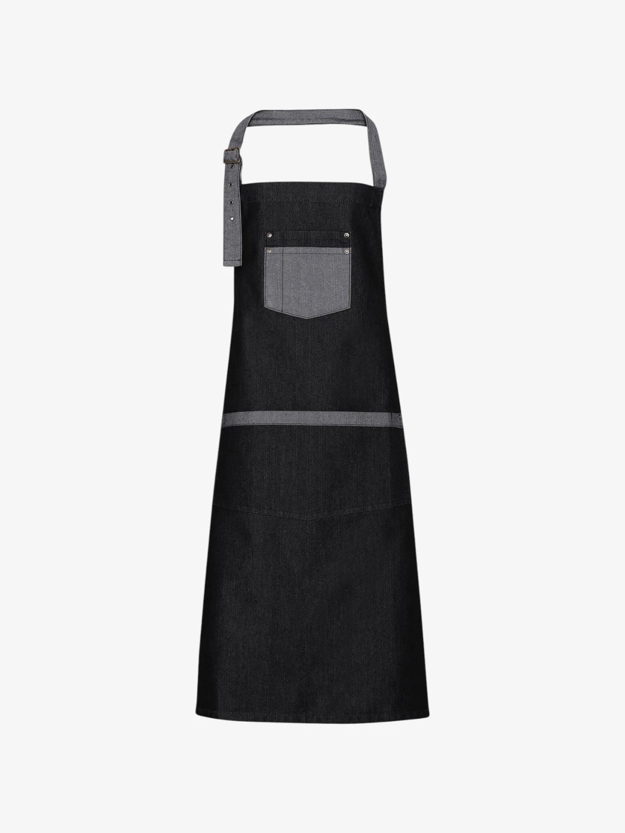 Contrast Denim Barber Apron