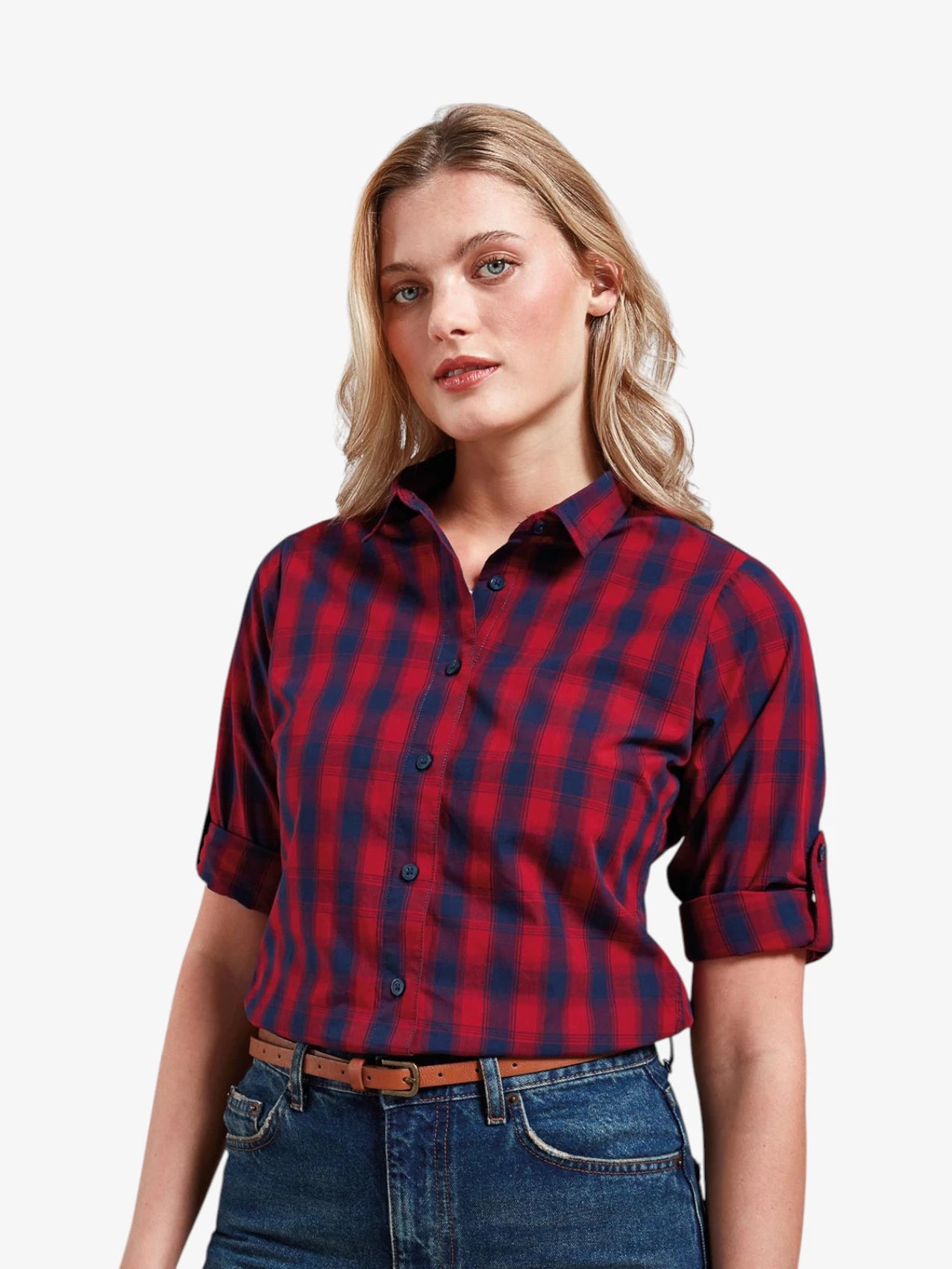 Ladies Farm Check Shirt