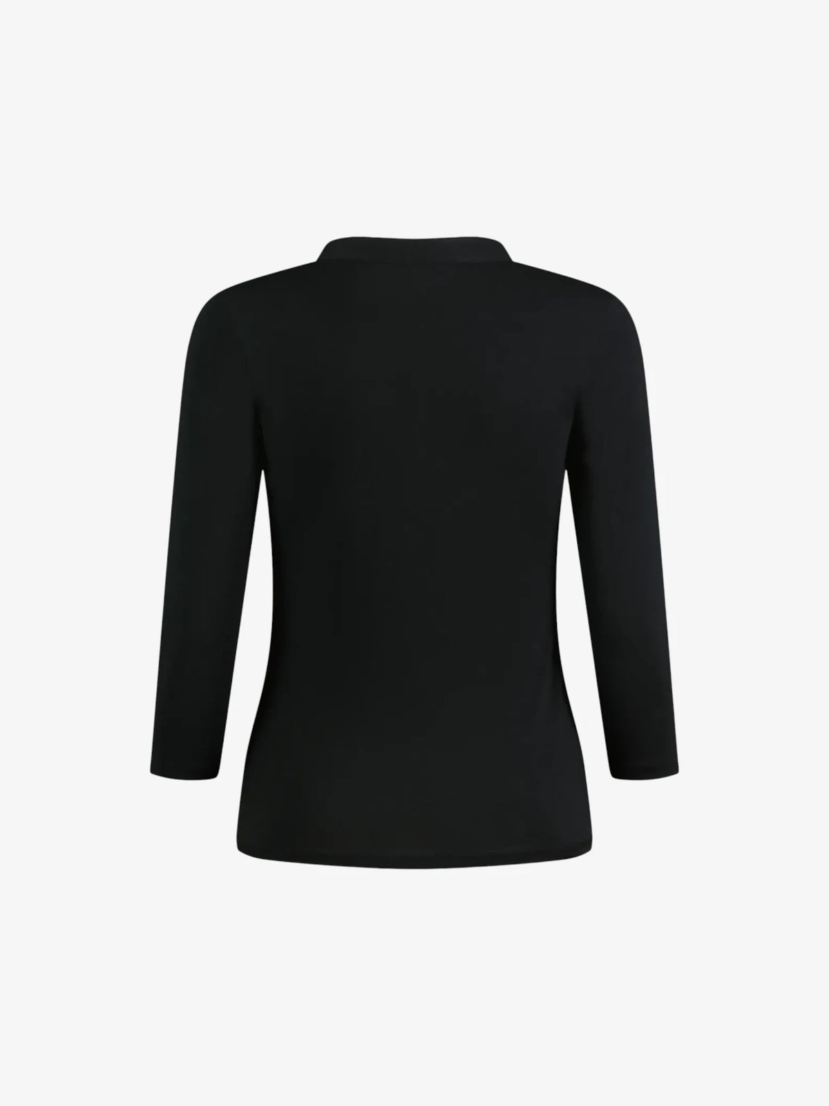 Ladies 3/4 Sleeve Mandarin Collar Top