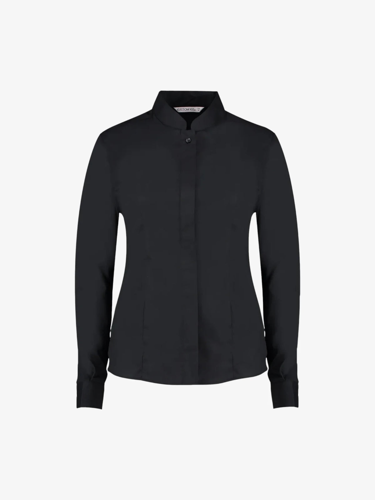 Ladies Long Sleeve Mandarin Collar Shirt