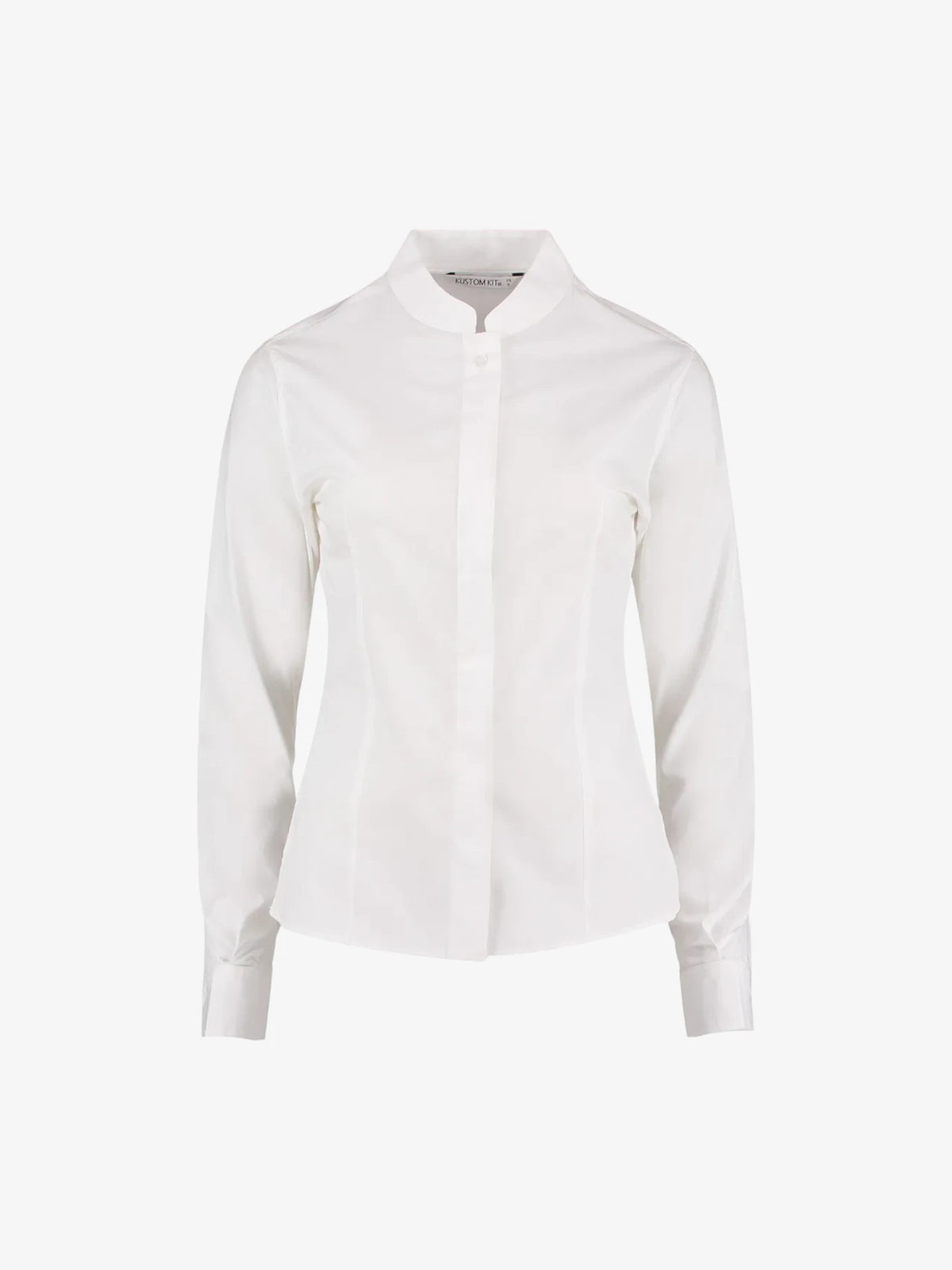 Ladies Long Sleeve Mandarin Collar Shirt