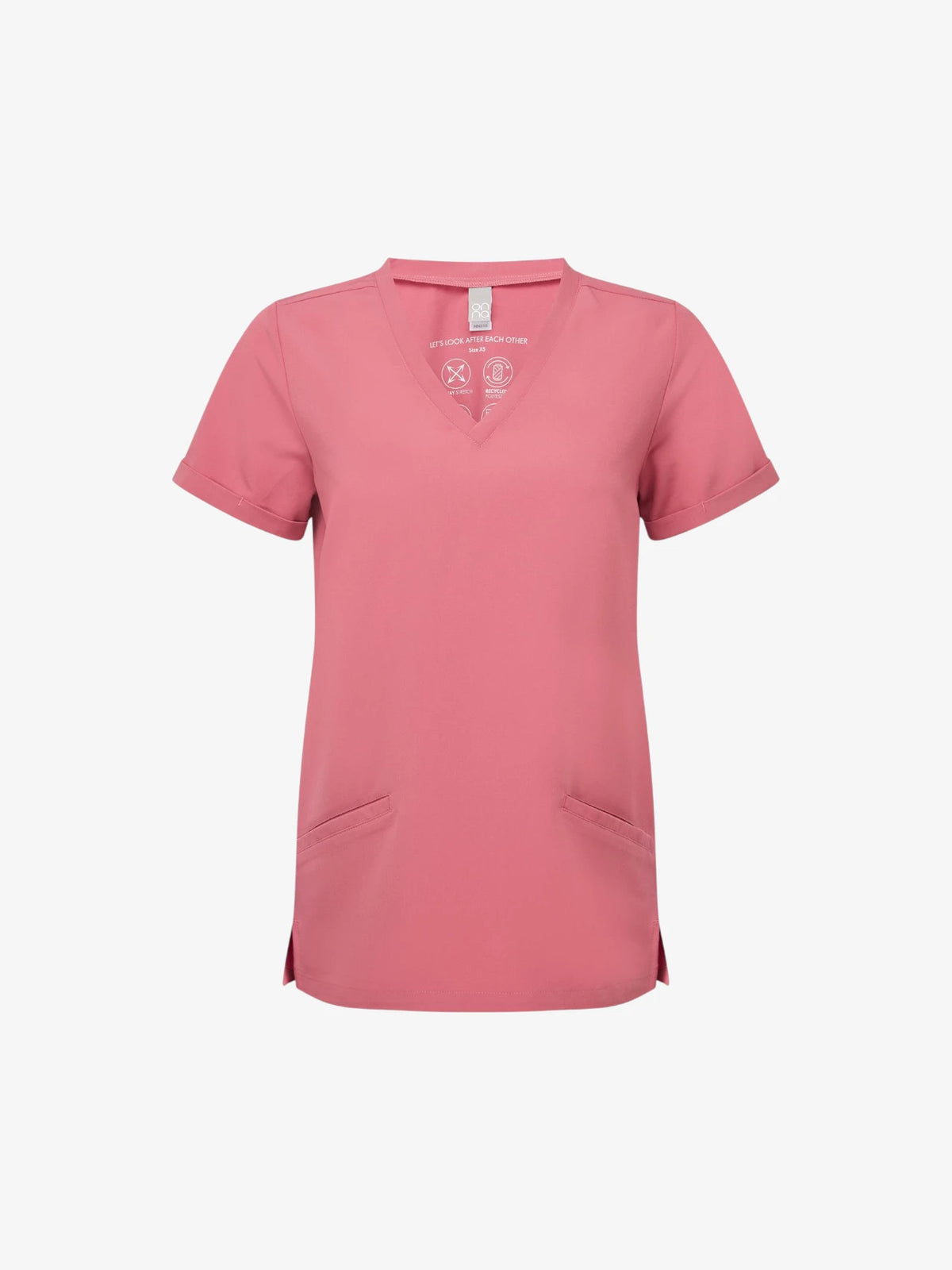Ladies Stretch V-Neck Pocket Tunic