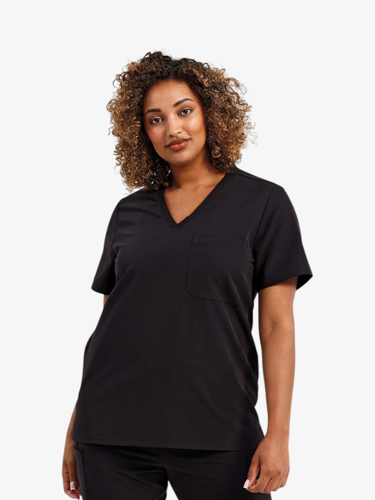 Ladies Stretch V-Neck Tunic