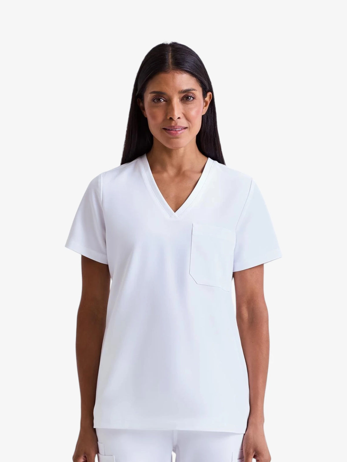 Ladies Stretch V-Neck Tunic