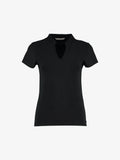Ladies V-Neck Mandarin Collar Top