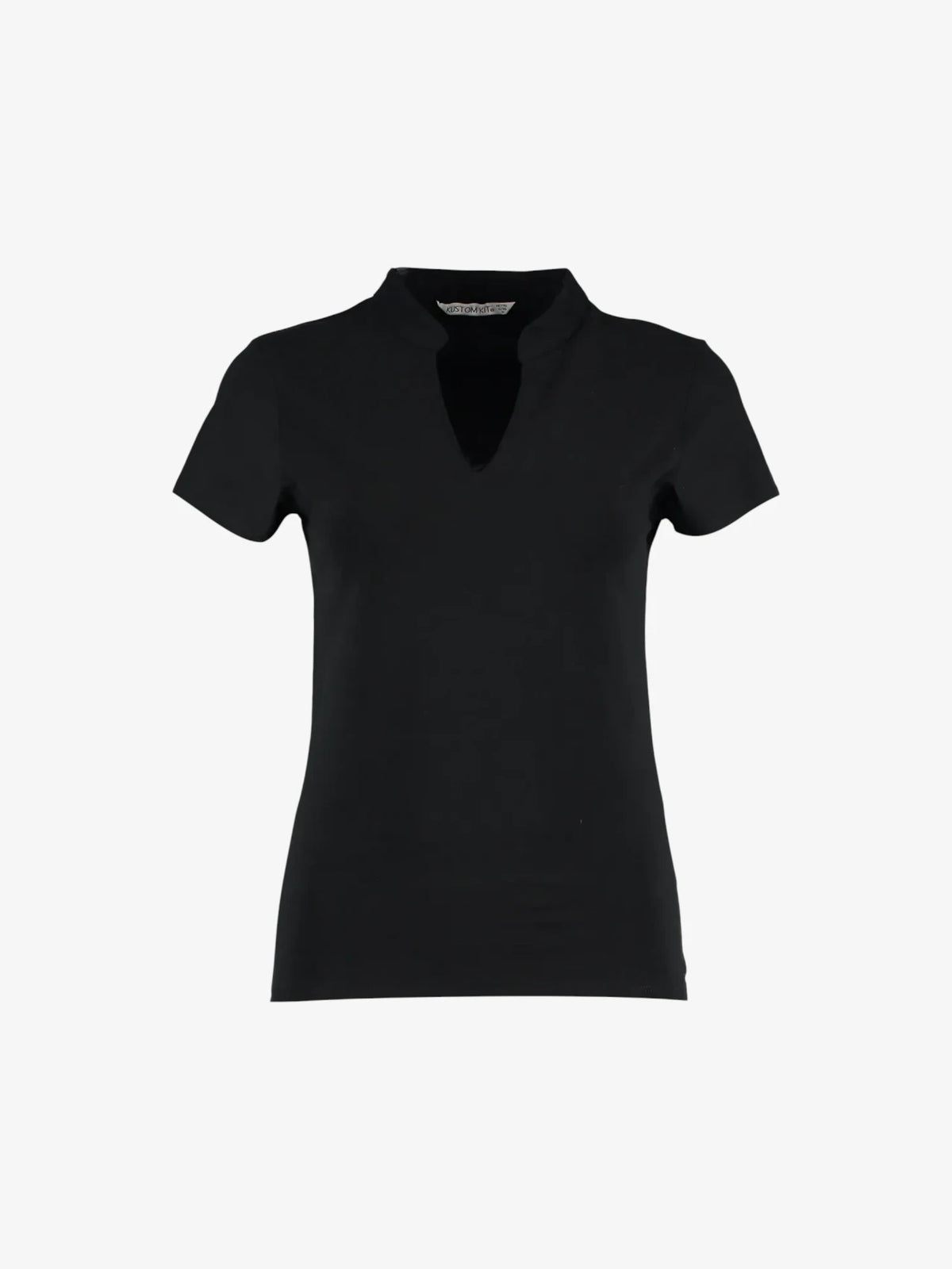 Ladies V-Neck Mandarin Collar Top