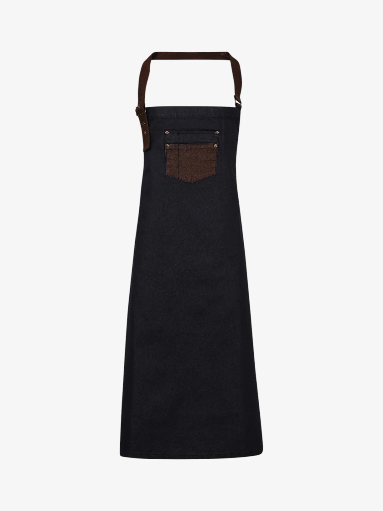 Vintage Waxed-Look Denim Barber Apron